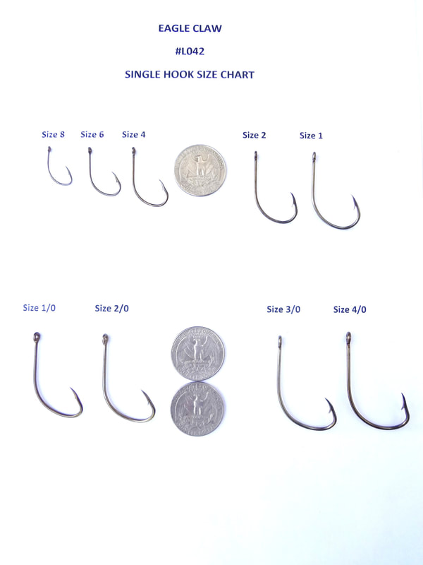  Fishing Hook with Steel Leader Single Eagle Claw Hook