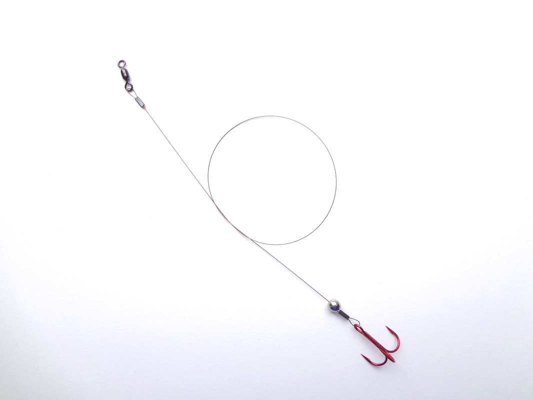 Treble hook rigs (wire)