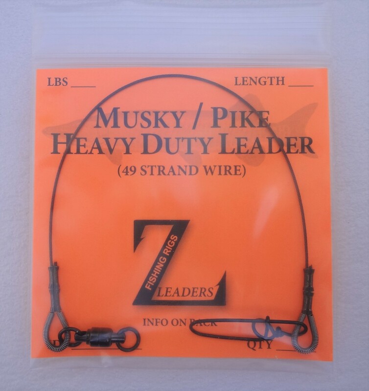 49 Strand Wire 175 lb muskie musky leader 5 Pack 